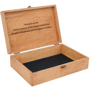 Caja de Madera de Nogal de Lujo con Grabado Láser Personalizado, Caja de Madera Oscura con Grabado Láser, Caja para Joyas, Caja de Almacenamiento, Estuche Ejecutivo al por Mayor - Product Image 1