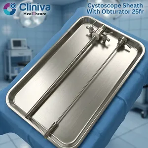 Vaina de Cistoscopio con Obturador 25Fr de Acero Inoxidable, Instrumento de Endoscopia Urológica, Equipo Quirúrgico Reutilizable - Product Image 6