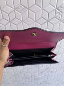 Nouveau Style occidental sculpture usiné à la main portefeuille pochette coque de téléphone élégant couleur rose portefeuille en cuir occidental pour les multi-usages des femmes - Product Image 6