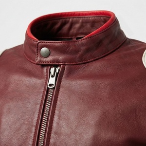 Chaquetas de Motociclismo Nuevas para Hombre, de Cuero Vacuno Genuino, con Protección en Hombros, Codos y Espalda, Duraderas - Product Image 4