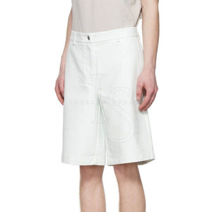 Lightweight Casual Canvas Men Leather Shorts Comfortable Button Fly Closure Top Selling Summer Wear Plain Dyed Solid <b>Waterproof</b> - Product Image 3