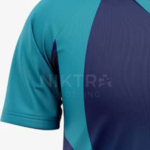 Maillot de cricket en polyester respirant, à séchage rapide, écologique, haute performance, à manches courtes, uniforme d'équipe personnalisé, vêtements de sport pour hommes - Product Image 5