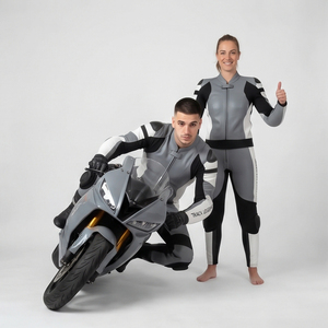 Traje de Cuero para Motociclista, Traje de Carreras Personalizado para Motociclistas, Hombres y Mujeres, Traje de Pista de Cuero Personalizado - Product Image 6