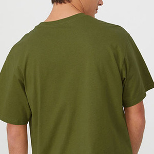 Camiseta de Algodón para Hombre, Corte Clásico, Cuello Redondo, Lisa, Personalizable con Marca, Producción OEM ODM, Camiseta de Algodón Personalizada para Hombre - Product Image 6