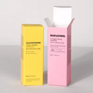 Caja de Papel Personalizada para Productos de Belleza, Loción, Aceite Esencial, Caja de Empaque para Suero y Cuidado de la Piel - Product Image 1