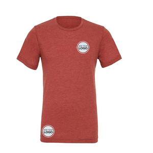 T-shirt de sport en coton et fibre de bambou avec impression de logo personnalisé - Product Image 1