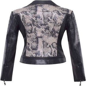 Chaqueta de Motocicleta para Mujer de Piel de Serpiente Genuina de Primera Calidad, Hecha a Medida en Pakistán, Ajuste Delgado, Chaqueta de Cuero para Exteriores para Damas - Product Image 6
