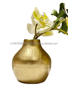 Brass Moroccan Modern Wedding <b>Matt</b> Flower Vase Handmade Tabletop Planter High Expenditure Royal India - Product Image 4