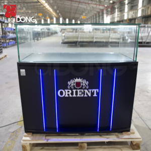 Présentoirs de Luxe Personnalisés en Verre Trempé et Métal avec Éclairage LED, Modèle ADong A56, Usine OEM Vietnamienne Certifiée ISO9001, Montage Facile - Product Image 2