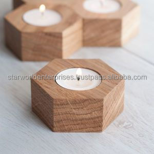 Bougie artisanale en résine robuste et attrayante Bougie en bois pour parfum d'ambiance Base époxy pour tenir des bougies - Product Image 3