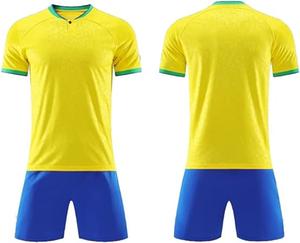 Conjunto de Uniforme de Fútbol Personalizado, Camiseta y Pantalones Cortos Sublimados, Transpirables y de Secado Rápido, para Entrenamiento de Equipos Masculinos y Juveniles - Product Image 3