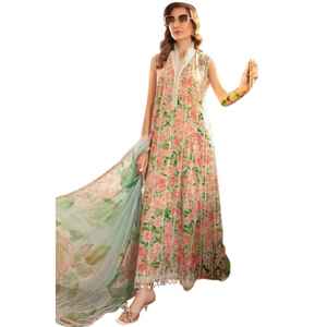 Salwar Kameez Largo Bordado con Diseños Personalizados, Vestido Pakistaní de Seda Georgette para Mujer, Ropa Casual de Fiesta - Product Image 1