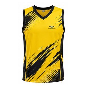 Maillot de volley sans manches personnalisé pour équipe sportive avec tissu respirant, toucher doux et mouvements flexibles - Product Image 1