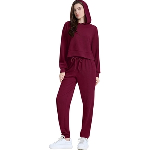 Survêtement d'hiver grande taille pour femme, de haute qualité, pour le jogging, décontracté, écologique, respirant, en polyester/coton, vente en gros - Product Image 2