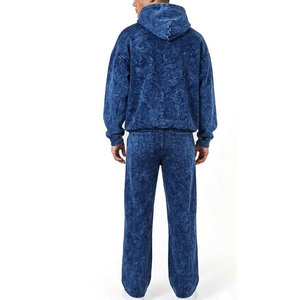 Survêtement délavé à l'acide, tissu doux, coupe décontractée, idéal pour le sport, les tenues décontractées et les vêtements de détente - Product Image 2