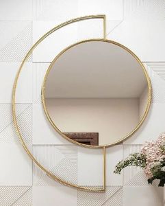 Decorative <b>Hanging</b> Metal Wall <b>Mirror</b> Handmade Luxury Design For Modern Home Office And Hotel Decoration - Product Image 2