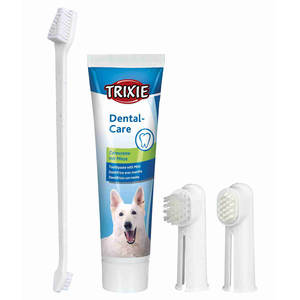 Small Animal Dental Hygiene Set with <b>Toothpaste</b> and Finger Brushes - Product Image 1