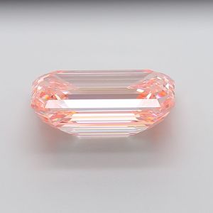 Diamante Cultivado en Laboratorio CVD de 15 Quilates, Corte Esmeralda, Rosa Intenso Fantasía, VS1, Certificado IGI JK306, Creación JK, Joyería - Product Image 1