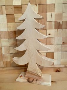 Décoration de Noël en bois, Artisanat en bois de Noël, Arbre de Noël en bois, Arbre festif en bois, Arbre de Noël rustique, Noël en bois naturel - Product Image 6