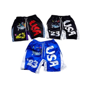 Pantalones cortos de sudor personalizados para hombre, Estilo Vintage, transpirables, 100% algodón, Terry Sun Fade, desgastado, lavado ácido, ecológico, patrón sólido - Product Image 1