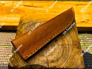 Étui à couteau artisanal en cuir pleine fleur, sur mesure, OEM, léger, universel, durable, pour le camping et la chasse - Product Image 3