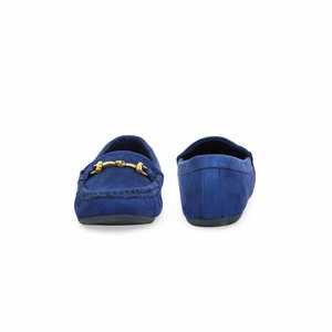 Mocassin tendance en toile bleu marine WN4456 - Product Image 2