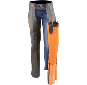 Pantalones de cuero Samroz deportivos clásicos de tiro bajo para mujer, negros y naranjas, con detalles de corte láser y costuras premium, para todas las estaciones. - Product Image 4