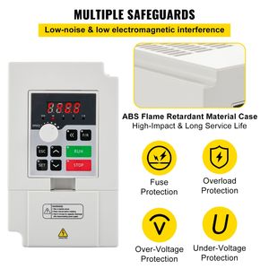 Inverter a Frequenza Variabile 220V AC per CNC, Convertitore 3KW 4HP Monofase/Trifase, VFD per Azionamento a Frequenza Variabile - Product Image 4