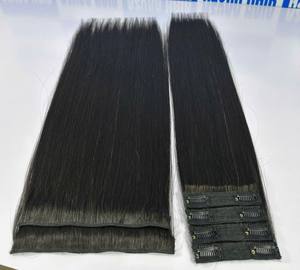 Super Double Drawn Seamless Clip Ins Raw 100% Cuticule Droite Alignée Cheveux Humains Vietnamiens Longs 8-32" - Product Image 5