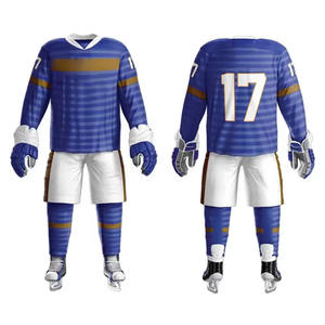 Vente en gros d'usine : Tenue de hockey sur glace personnalisée, maillot, pantalon, chaussettes, équipement professionnel pour équipes - Product Image 3