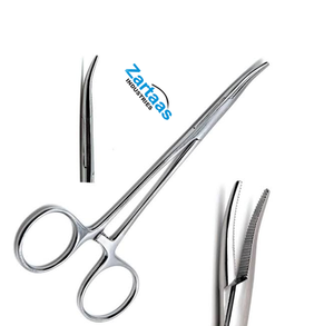 ผู้ผลิตเครื่องมือผ่าตัดคีม Halsted-Mosquito Artery Forceps คุณภาพสูง ทำจากสแตนเลส ขนาด 21 ซม. ปลายโค้ง ฟันเลื่อย - Product Image 4