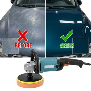 Industrial 1580W Electric <b>Car</b> <b>Polisher</b>, 6-Speed Rotary Polishing Machine, 6in Pad, Pure Copper Motor, Auto Body Detailing Tool - Product Image 4
