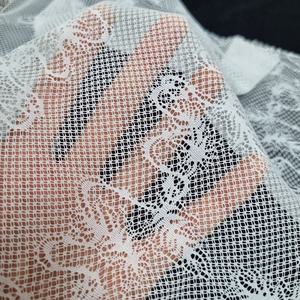 Tela de Encaje Elástica Ornamental de 147 cm, Encaje de Nailon y Spandex con Diseño Arabesco para Lencería y Moda - Product Image 6