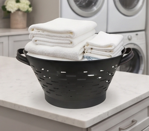 Premium Ventilated <b>Food</b> <b>Basket</b> Black Powder Coated For Storing Mixed Fruits Vegetables And Pantry Items With Neat Display - Product Image 6