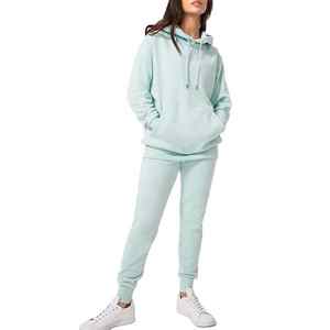 Ensemble de survêtements pour femmes à manches longues, vêtements de sport pour la course à pied et le jogging, coupe ample personnalisée, nouveau style, survêtement zippé pour femmes - Product Image 1