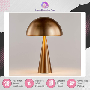 Large gamme de produits, lampe de bureau en forme de champignon très vendue, poids 2 kg, lampe de table en laiton avec garantie d'un an au prix le plus bas - Product Image 3