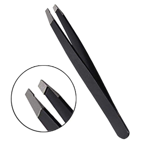 Pinzas Profesionales para Cejas de Acero Inoxidable, Pinzas de Precisión para Depilación, Pinzas con Punta Inclinada para Extensión de Pestañas, Venta al por Mayor - Product Image 1