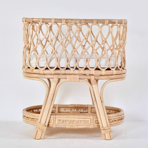 Cunas de ratán con estante de almacenamiento, venta al por mayor, cama para bebé recién nacido, camas de mimbre para bebés a bajo precio - Product Image 1