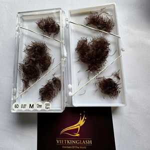 ขนตาปลอม CC Curl ความหนา 0.05 มม. ความยาว 9 มม. ฐานแหลม แบบ Volume Fans จำนวน 1000 พัด คุณภาพสูง - Product Image 5