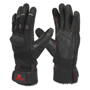 ถุงมือมอเตอร์ไซค์ Lazib Sports สะท้อนแสงมองเห็นได้ชัดเจน กันน้ำ ผลิตจากผ้า Softshell สำหรับขับขี่บนถนนในฤดูหนาว - Product Image 2