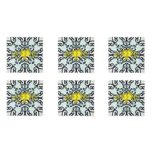 Assiettes à dîner en céramique Excelsa Amalfi 24x2.5x24 cm multicolores, lot de 6 - Product Image 2