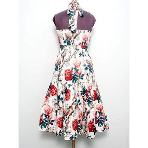 Women's <b>Romantic</b> Sweet Summer Long Floral Print 100% Cotton Eco-Friendly Kimono <b>Dress</b> Natural Waist Soft Casual Beach Sleepwear - Product Image 5