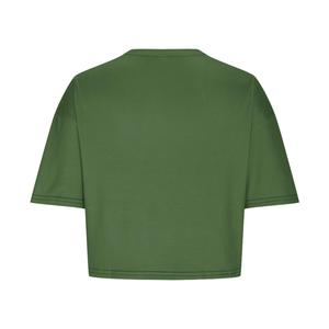 Camiseta Corta de Cuello Redondo y Manga Corta para Mujer, Talla Grande, Ligera, de Color Sólido, Informal, para Verano - Product Image 6