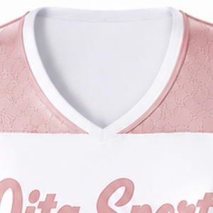 White <b>Coral</b> Sublimated Sleeveless Cheerleading Jersey Team Athletic Sportswear Training Performance Competition <b>Top</b> Uniform - Product Image 5