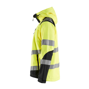 Men's High Visibility Reflective <b>Canvas</b> <b>Work</b> <b>Jacket</b> Hooded Quick Dry Breathable Safety Apparel OEM ODM - Product Image 3