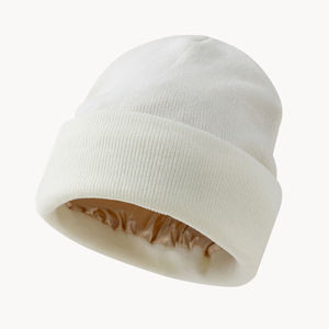 Satin Lined <b>Winter</b> Beanie Hat for Men Women Warm Thick Knit Stretchy Cuffed Skull <b>Cap</b> With Soft Silk Lining - Product Image 2