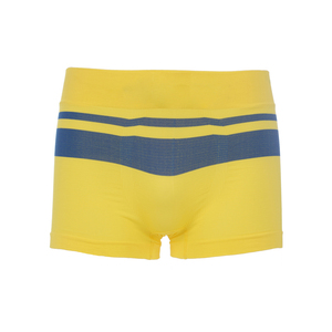 Boxers tricotés mi-taille pour hommes, avec logo personnalisé, couleur unie, en Spandex, séchage rapide, sans coutures, lavables en machine, pour adultes - Product Image 1