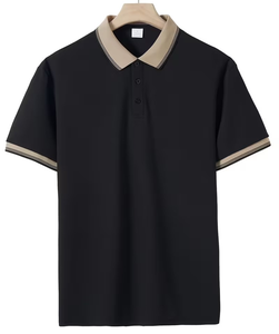Chemise de golf personnalisée haut de gamme pour homme, en tricot écologique, imprimée, col color-block, décontractée, pour les loisirs et uniforme d'entreprise - Product Image 3