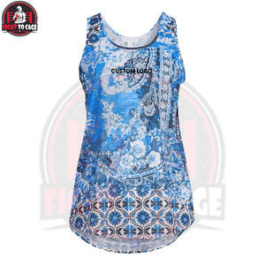 Good Supplier Unique Design Women's Breathable Casual <b>High</b> Low Soft Fabric Comfortable Fitness Tank <b>Top</b> - Product Image 2