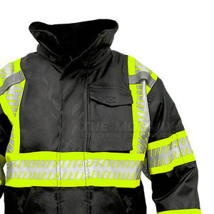 Vêtements de travail, vestes de travail quotidiennes, polyester respirant, haute visibilité, tissu doux et durable pour hommes, tenue professionnelle pour chantier - Product Image 4